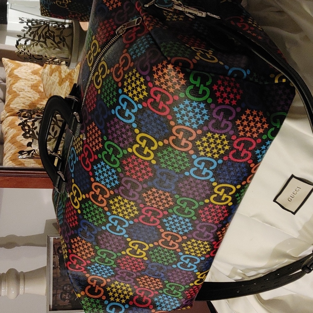 Gucci care on luggage
